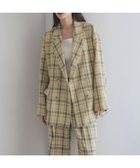 【ローリーズファーム/LOWRYS FARM】のホップサックダブルジャケット 人気、トレンドファッション・服の通販 founy(ファニー) ファッション Fashion レディースファッション WOMEN アウター Coat Outerwear ジャケット Jackets おすすめ Recommend シンプル Simple ジャケット Jacket セットアップ Set Up ダブル Double チュール Tulle ビスチェ Bustier 人気 Popularity 定番 Standard thumbnail グリーンチェック|ID: prp329100004388233 ipo3291000000030868778