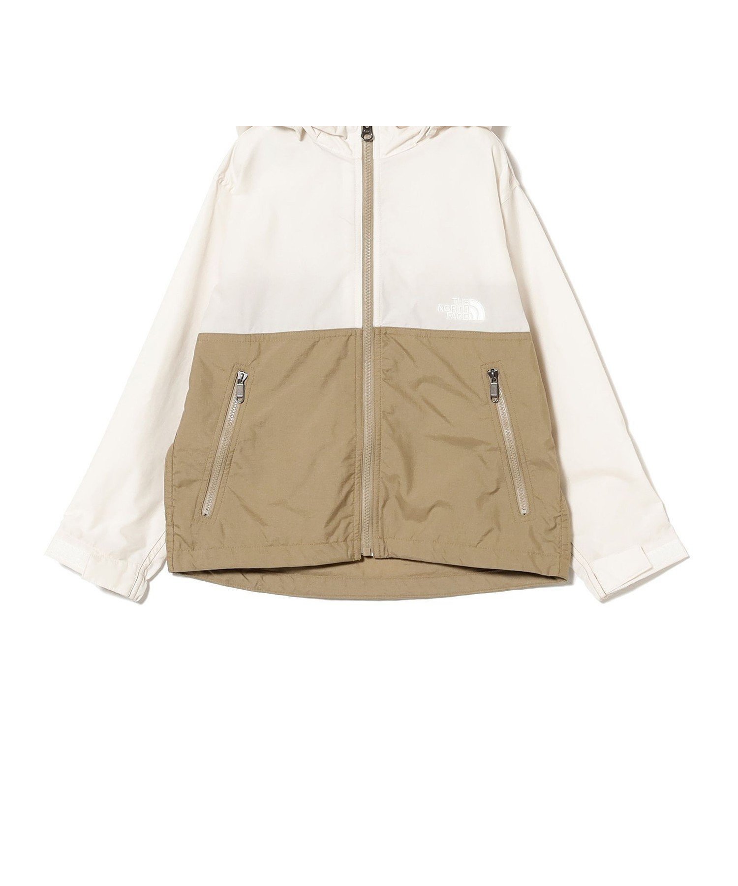 【こども ビームス/コドモ ビームス / KIDS】のTHE NORTH FACE / キッズ コンパクト ジャケット 2025(100~120cm) 入学 入園 新学期 インテリア・キッズ・メンズ・レディースファッション・服の通販 founy(ファニー) 　ファッション　Fashion　キッズファッション　KIDS　アウトドア　Outdoor　コンパクト　Compact　ジャケット　Jacket　定番　Standard　ランニング　Running　入学式　Entrance Ceremony　ホワイト×カーキ|ID: prp329100004388251 ipo3291000000031894102