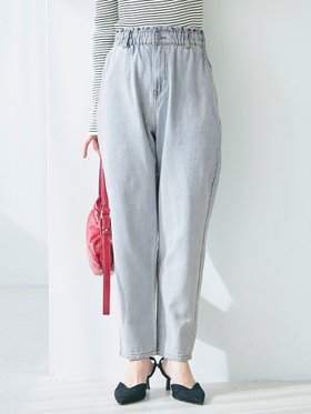 【コカ/COCA】 ハイウエストゴムデニムパンツ人気、トレンドファッション・服の通販 founy(ファニー) ファッション Fashion レディースファッション WOMEN パンツ Pants デニムパンツ Denim Pants デニム Denim ポケット Pocket |ID:prp329100004389659