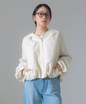 【デミルクス ビームス/Demi-Luxe BEAMS】のコットンナイロン パフブルゾン 人気、トレンドファッション・服の通販 founy(ファニー) ファッション Fashion レディースファッション WOMEN アウター Coat Outerwear ブルゾン Blouson/Jackets おすすめ Recommend ギャザー Gather グログラン Grosgrain バルーン Balloon フェミニン Feminine ブルゾン Blouson リラックス Relax エレガント 上品 Elegant |ID:prp329100004391122