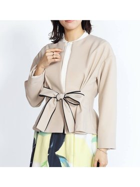 【ヴァン/Vin】のパイピングリボンジャケット 人気、トレンドファッション・服の通販 founy(ファニー) ファッション Fashion レディースファッション WOMEN アウター Coat Outerwear ジャケット Jackets おすすめ Recommend シェイプ Shape ショート Short ジャケット Jacket セレモニー Ceremony ダウン Down デニム Denim パイピング Piping フロント Front ボトム Bottom リボン Ribbon ビジネス 仕事 通勤 Business |ID:prp329100004391148