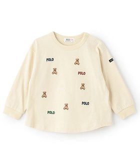 【その他のブランド/Other】の【POLO BCS】くまロゴ刺しゅう長袖Tシャツ 人気、トレンドファッション・服の通販 founy(ファニー) ファッション Fashion キッズファッション KIDS カラフル Colorful ベーシック Basic 長袖 Long Sleeve |ID:prp329100004391251