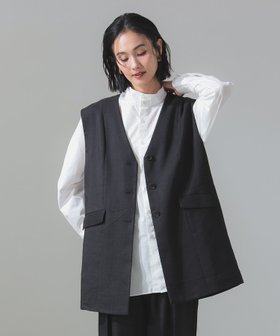 【デミルクス ビームス/Demi-Luxe BEAMS】 【別注】TICCA / チェック リネン ロング ジレ人気、トレンドファッション・服の通販 founy(ファニー) ファッション Fashion レディースファッション WOMEN アウター Coat Outerwear トップス・カットソー Tops/Tshirt ベスト/ジレ Gilets/Vests ヴィンテージ Vintage ジャケット Jacket チェック Check バランス Balance ベスト Vest 別注 Special Order マニッシュ Mannish リネン Linen ロング Long おすすめ Recommend エレガント 上品 Elegant |ID:prp329100004392799