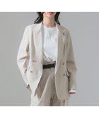 【デミルクス ビームス/Demi-Luxe BEAMS】の【別注】TICCA / ソリッド リネン ダブル ジャケット 人気、トレンドファッション・服の通販 founy(ファニー) ファッション Fashion レディースファッション WOMEN アウター Coat Outerwear ジャケット Jackets おすすめ Recommend クラシック Classic ジャケット Jacket ストレッチ Stretch セットアップ Set Up ダブル Double ツイル Twill ノースリーブ No Sleeve リネン Linen エレガント 上品 Elegant 別注 Special Order thumbnail 別注BEIGE|ID: prp329100004392801 ipo3291000000030713989