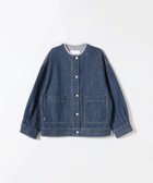 【シップス フォー ウィメン/SHIPS】のSHIPS any ノーカラー デニム ブルゾン SHIPS any DENIM ネイビー|ID: prp329100004392880 ipo3291000000031839096