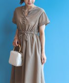 【ビームス ハート/BEAMS HEART】のBEAMS HEART / 前釦 スキッパーネック ワンピース BEIGE|ID: prp329100004393046 ipo3291000000030715651