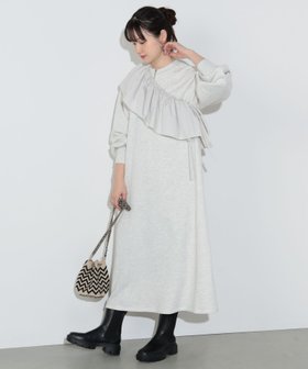 【ビームス ハート/BEAMS HEART】のフリル付き スウェット ワンピース 人気、トレンドファッション・服の通販 founy(ファニー) ファッション Fashion レディースファッション WOMEN ワンピース Dress おすすめ Recommend ギャザー Gather ジップ Zip スウェット Sweat ネップ Nep Yarn ビスチェ Bustier フリル Frills ベーシック Basic リラックス Relax |ID:prp329100004393050