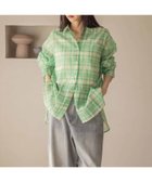 【ローリーズファーム/LOWRYS FARM】のシアーシャツLS* 人気、トレンドファッション・服の通販 founy(ファニー) ファッション Fashion レディースファッション WOMEN トップス・カットソー Tops/Tshirt シャツ/ブラウス Shirts/Blouses おすすめ Recommend インナー Inner クロップド Cropped シアー Sheer シンプル Simple ベーシック Basic ロング Long 定番 Standard 羽織 Haori thumbnail グリーンチェック|ID: prp329100004393359 ipo3291000000030923756