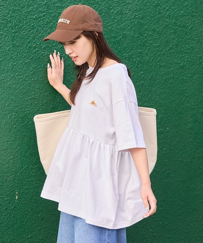 【フリークスストア/FREAK'S STORE】の別注 切り替え 半袖 チュニック【限定展開】 25SS 人気、トレンドファッション・服の通販 founy(ファニー) 　ファッション　Fashion　レディースファッション　Fashion for Women　トップス・カットソー　Cut & Sew Tops　春　Spring　ギャザー　Gathered, Ruffled　スペシャル　Special, Limited Edition　チュニック　Tunic, Long Top　人気　Popular, Best Seller　ビッグ　Big, Oversized　フェミニン　Feminine, Girly　別注　Limited Edition, Custom Order　半袖　Short Sleeve, Half Sleeve　S/S・春夏　SS, Spring/Summer, Warm Season　夏　Summer　2025年　2025　2025春夏・S/S　Spring/Summer 2025 SS25　 other-1|ID: prp329100004393439 ipo3291000000032198812