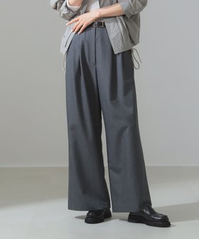 【デミルクス ビームス/Demi-Luxe BEAMS】 ポプリン 2タックパンツ人気、トレンドファッション・服の通販 founy(ファニー) ファッション Fashion レディースファッション WOMEN パンツ Pants 春 Spring コンパクト Compact リラックス Relax ワイド Wide S/S・春夏 Ss・Spring/Summer おすすめ Recommend 夏 Summer |ID:prp329100004393475