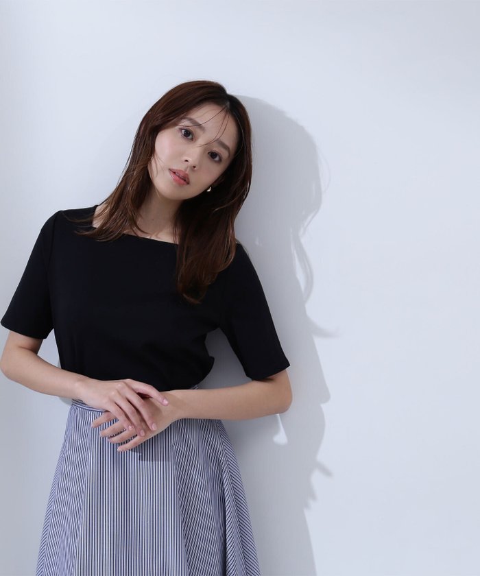 【ナチュラル ビューティー ベーシック/NATURAL BEAUTY BASIC】のベーシックTシャツシリーズ スクエアネック インテリア・キッズ・メンズ・レディースファッション・服の通販 founy(ファニー) https://founy.com/ ファッション Fashion レディースファッション WOMEN トップス・カットソー Tops/Tshirt シャツ/ブラウス Shirts/Blouses ロング / Tシャツ T-Shirts なめらか Smooth カットソー Cut And Sew コンパクト Compact ジャケット Jacket スクエア Square ベーシック Basic 人気 Popularity 定番 Standard |ID: prp329100004394272 ipo3291000000031954207