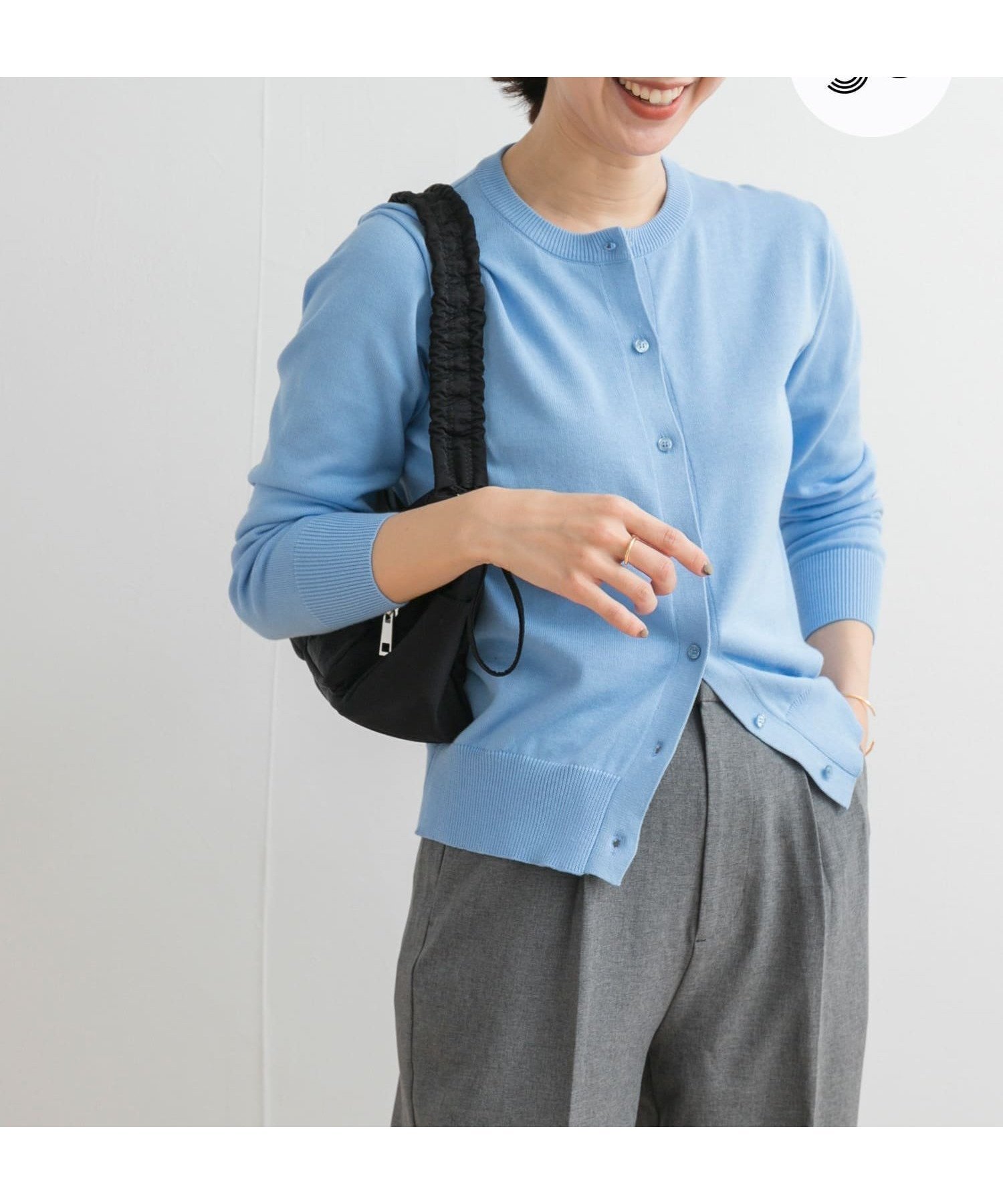【アーバンリサーチ ドアーズ/URBAN RESEARCH DOORS】のオーガニックコットンクルーネックカーディガン インテリア・キッズ・メンズ・レディースファッション・服の通販 founy(ファニー) 　ファッション　Fashion　レディースファッション　WOMEN　トップス・カットソー　Tops/Tshirt　カーディガン　Cardigans　2025年　2025　2025春夏・S/S　Ss,Spring/Summer,2025　おすすめ　Recommend　カーディガン　Cardigan　コンパクト　Compact　シンプル　Simple　ベーシック　Basic　夏　Summer　春　Spring　S/S・春夏　Ss・Spring/Summer　SAXBLUE|ID: prp329100004394379 ipo3291000000031985192