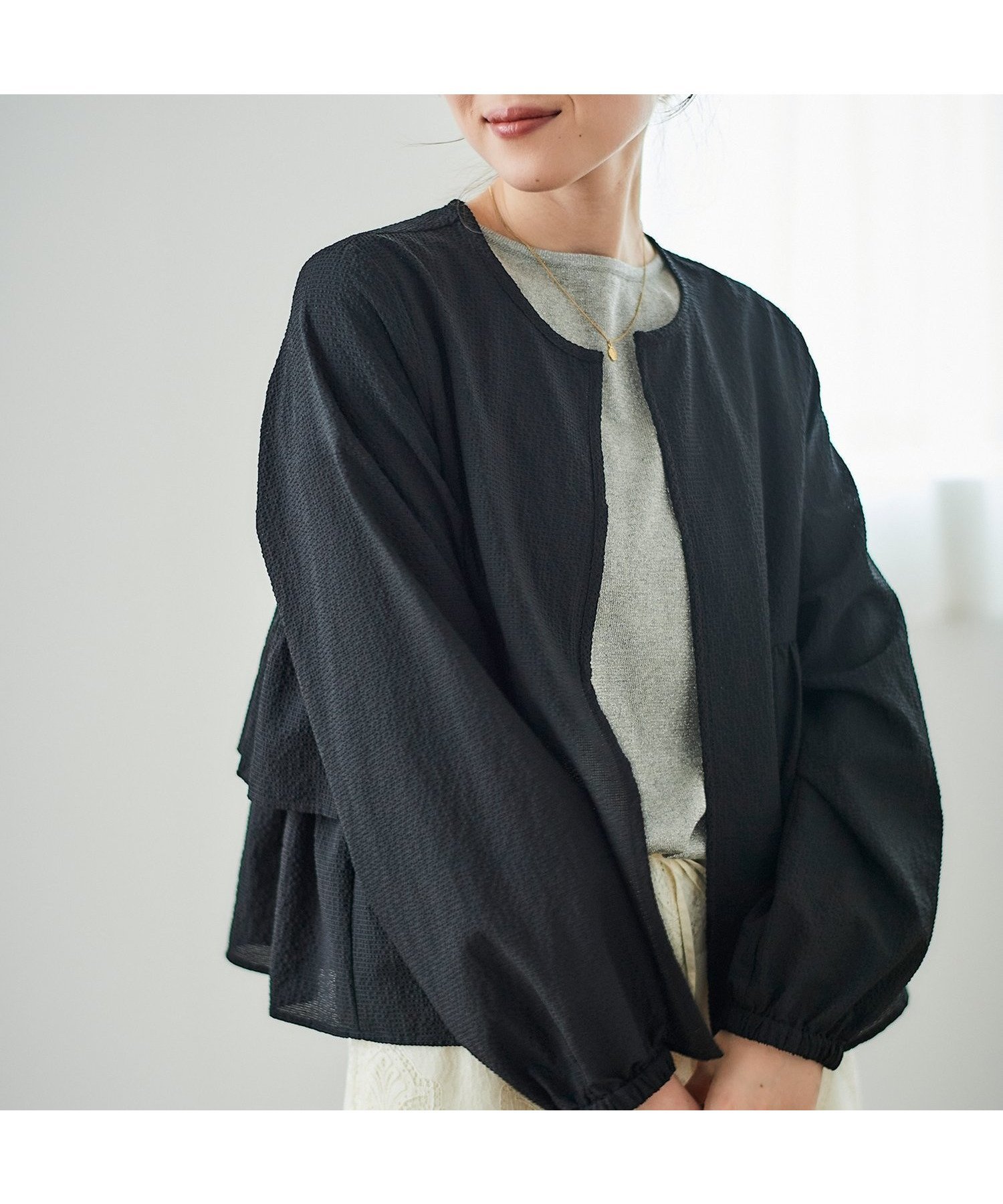 【ルクールブラン/le.coeur blanc】の《大人気マストアイテム!》カラミタンブラーフリルブルゾン 人気、トレンドファッション・服の通販 founy(ファニー) 　ファッション　Fashion　レディースファッション　Fashion for Women　アウター　Coat / Outerwear Collection　ブルゾンジャケット・スポーティアウター　Blouson Jackets　ストレート　Straight, Straight Cut　タンブラー　Tumbler, Travel Mug　フリル　Frill, Ruffle　ブルゾン　Blouson, Bomber Jacket　ワンポイント　One Point, Statement Accent　今季　This Season, Current Season　夏　Summer　 other-1|ID: prp329100004394587 ipo3291000000032720135
