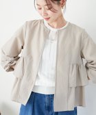 【ルクールブラン/le.coeur blanc】の《大人気マストアイテム!》カラミタンブラーフリルブルゾン ベージュ|ID: prp329100004394587 ipo3291000000032720141
