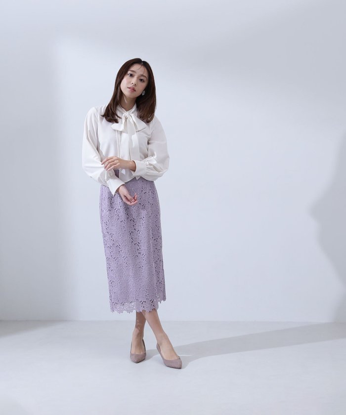 【ナチュラル ビューティー ベーシック/NATURAL BEAUTY BASIC】のフラワーレースタイトスカート インテリア・キッズ・メンズ・レディースファッション・服の通販 founy(ファニー) https://founy.com/ ファッション Fashion レディースファッション WOMEN スカート Skirt おすすめ Recommend スカラップ Scalloped レース Race エレガント 上品 Elegant ビジネス 仕事 通勤 Business |ID: prp329100004394769 ipo3291000000031964802