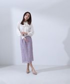 【ナチュラル ビューティー ベーシック/NATURAL BEAUTY BASIC】のフラワーレースタイトスカート ラベンダー|ID: prp329100004394769 ipo3291000000031964803