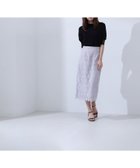【ナチュラル ビューティー ベーシック/NATURAL BEAUTY BASIC】のフラワーレースタイトスカート グレー|ID: prp329100004394769 ipo3291000000031964805
