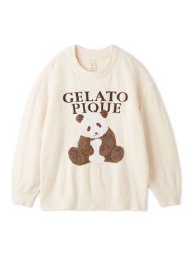 【ジェラート ピケ/gelato pique】のパンダジャガードプルオーバー 人気、トレンドファッション・服の通販 founy(ファニー) ファッション Fashion レディースファッション WOMEN トップス・カットソー Tops/Tshirt プルオーバー Pullover おすすめ Recommend ショート Short セットアップ Set Up 春 Spring |ID:prp329100004395015