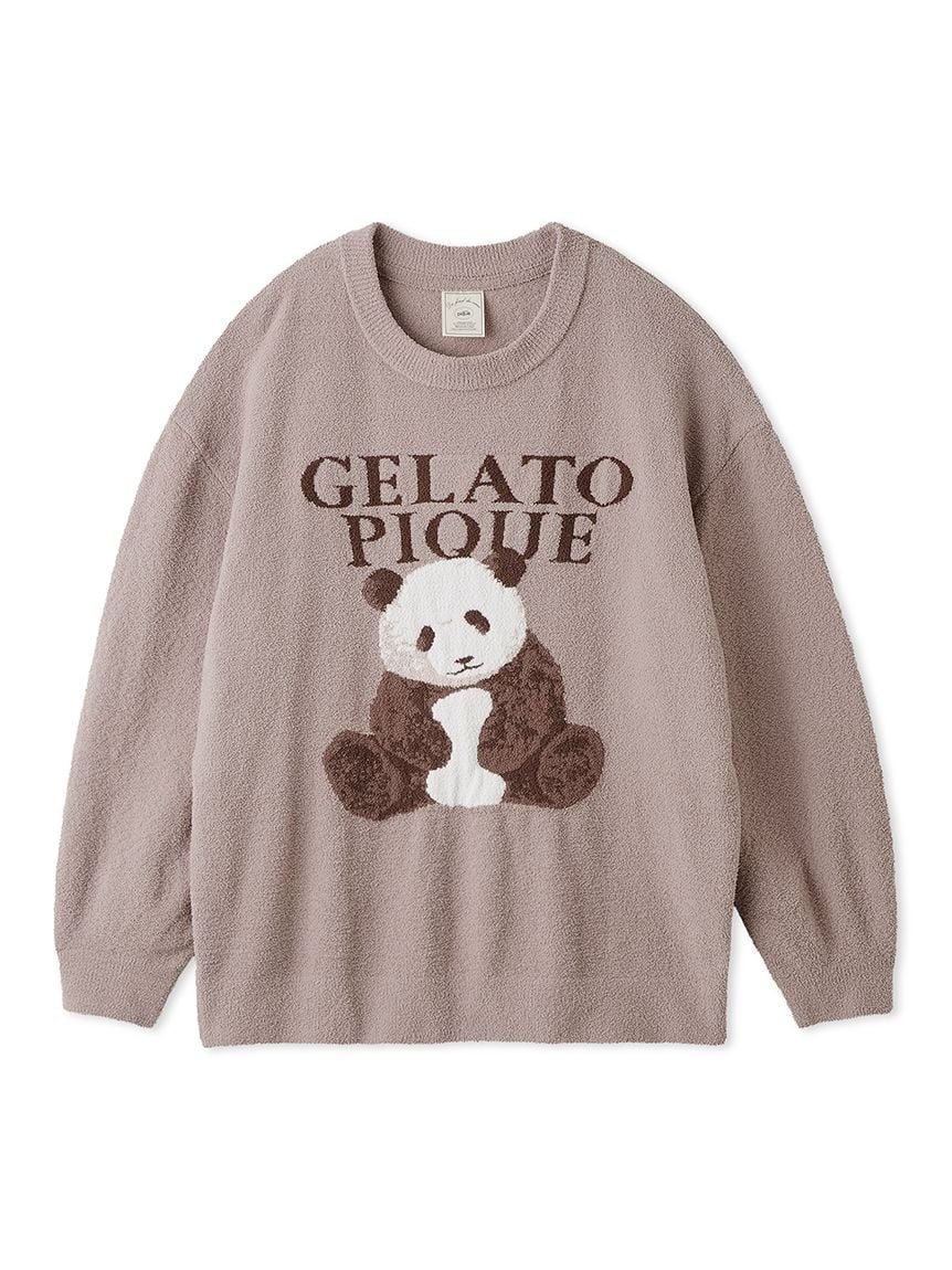 【ジェラート ピケ/gelato pique】のパンダジャガードプルオーバー インテリア・キッズ・メンズ・レディースファッション・服の通販 founy(ファニー) 　ファッション　Fashion　レディースファッション　WOMEN　トップス・カットソー　Tops/Tshirt　プルオーバー　Pullover　おすすめ　Recommend　ショート　Short　セットアップ　Set Up　春　Spring　BRW[058]|ID: prp329100004395015 ipo3291000000030956571