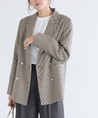 【ピエロ/Pierrot】のダブルボタンテーラードジャケット 人気、トレンドファッション・服の通販 founy(ファニー) ファッション Fashion レディースファッション WOMEN アウター Coat Outerwear ジャケット Jackets テーラードジャケット Tailored Jackets おすすめ Recommend クラシック Classic ジャケット Jacket セットアップ Set Up ダブル Double トレンド Trend エレガント 上品 Elegant 定番 Standard thumbnail チェック/ブラウン|ID: prp329100004396157 ipo3291000000030735691