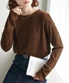 【ディスコート/Discoat】の【新色追加!】立体ジャガードロングスリーブ《WEB限定カラーあり》 ブラウン|ID: prp329100004396239 ipo3291000000030924440