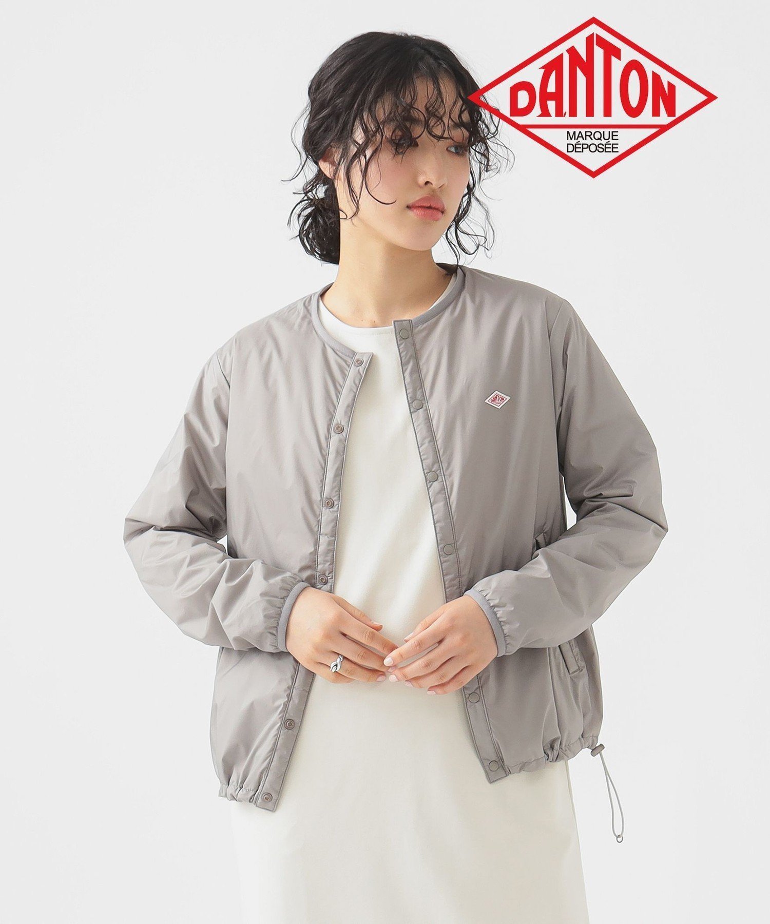 【ビーミングライフストアバイビームス/B:MING LIFE STORE by BEAMS】のDANTON / INSULATION COLLARLESS JACKET(S~M) 25SS ダントン 軽量 春アウター ライトアウター インテリア・キッズ・メンズ・レディースファッション・服の通販 founy(ファニー) 　ファッション　Fashion　レディースファッション　WOMEN　アウター　Coat Outerwear　ジャケット　Jackets　2025年　2025　2025春夏・S/S　Ss,Spring/Summer,2025　ジャケット　Jacket　スピンドル　Spindle　フロント　Front　春　Spring　軽量　Lightweight　TAUPE|ID: prp329100004396268 ipo3291000000030857995