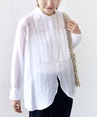【シップス フォー ウィメン/SHIPS】の【WEB限定】 洗濯機可能 シアー プリーツ ヨーク パールモチーフボタン ブラウス オフホワイト|ID:prp329100004396324