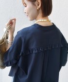 【シップス フォー ウィメン/SHIPS】の洗濯機可能 バック フリル 半袖 Tシャツ ネイビー|ID: prp329100004396548 ipo3291000000031966051