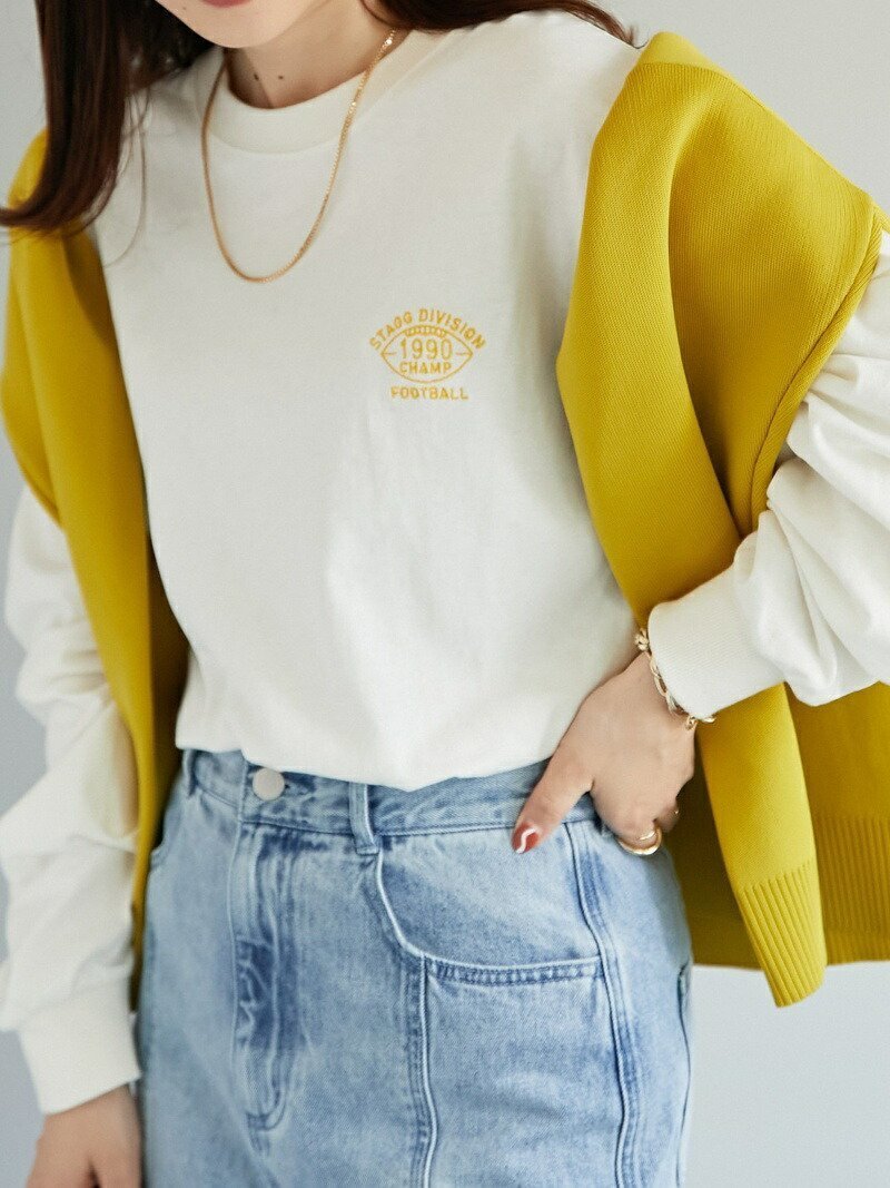 【ディスコート/Discoat】の【WEB限定】ワンポイント刺繍ビッグロングTシャツ インテリア・キッズ・メンズ・レディースファッション・服の通販 founy(ファニー) 　ファッション　Fashion　レディースファッション　WOMEN　トップス・カットソー　Tops/Tshirt　シャツ/ブラウス　Shirts/Blouses　ロング / Tシャツ　T-Shirts　おすすめ　Recommend　インナー　Inner　シンプル　Simple　スリーブ　Sleeve　ビッグ　Big　メンズ　Mens　ロング　Long　ワイド　Wide　ワンポイント　One Point　人気　Popularity　定番　Standard　ホワイト|ID: prp329100004396638 ipo3291000000031627708