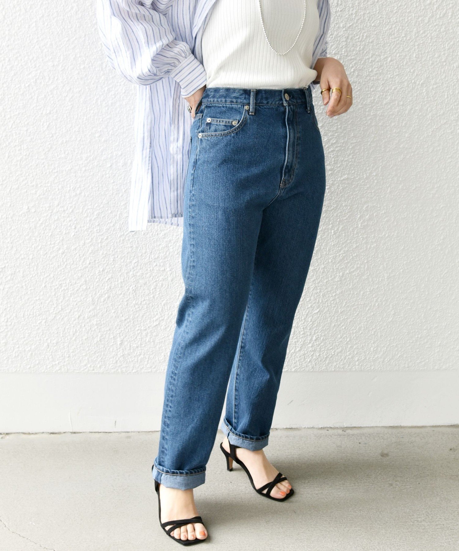 【シップス フォー ウィメン/SHIPS】のSHIPS any ハイライズ デニムパンツ SHIPS any DENIM インテリア・キッズ・メンズ・レディースファッション・服の通販 founy(ファニー) 　ファッション　Fashion　レディースファッション　WOMEN　パンツ　Pants　デニムパンツ　Denim Pants　洗える　Washable　テーパード　Tapered　デニム　Denim　トレンド　Trend　定番　Standard　人気　Popularity　ハイライズ　High Rise　ネイビー|ID: prp329100004397020 ipo3291000000031917324