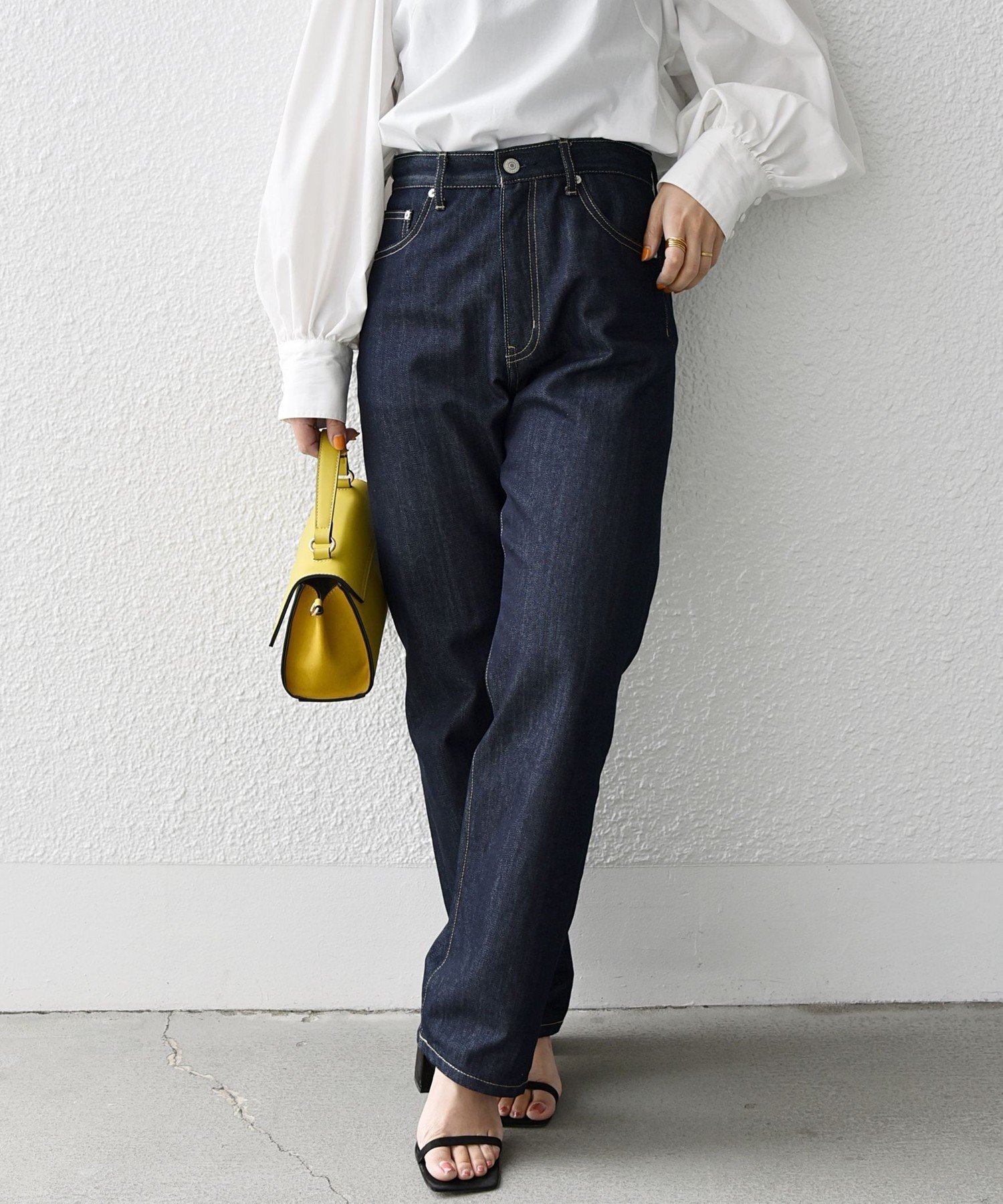 【シップス フォー ウィメン/SHIPS】のSHIPS any ハイライズ デニムパンツ SHIPS any DENIM インテリア・キッズ・メンズ・レディースファッション・服の通販 founy(ファニー) 　ファッション　Fashion　レディースファッション　Fashion for Women　パンツ　Pants & Trousers　デニムパンツ・ジーンズ・美脚デニム　Denim Jeans & Pants　洗える　Machine Washable　テーパード　Tapered, Tapered Pants　デニム　Denim, Jeans Material　トレンド　Trend, Trending Now　定番　Standard, Basic Item　ハイライズ　High Rise, High Waist　2025年　2025　2025-2026秋冬・A/W　Autumn/Winter 2025–26 AW25–26　ダークネイビー|ID: prp329100004397020 ipo3291000000033963314