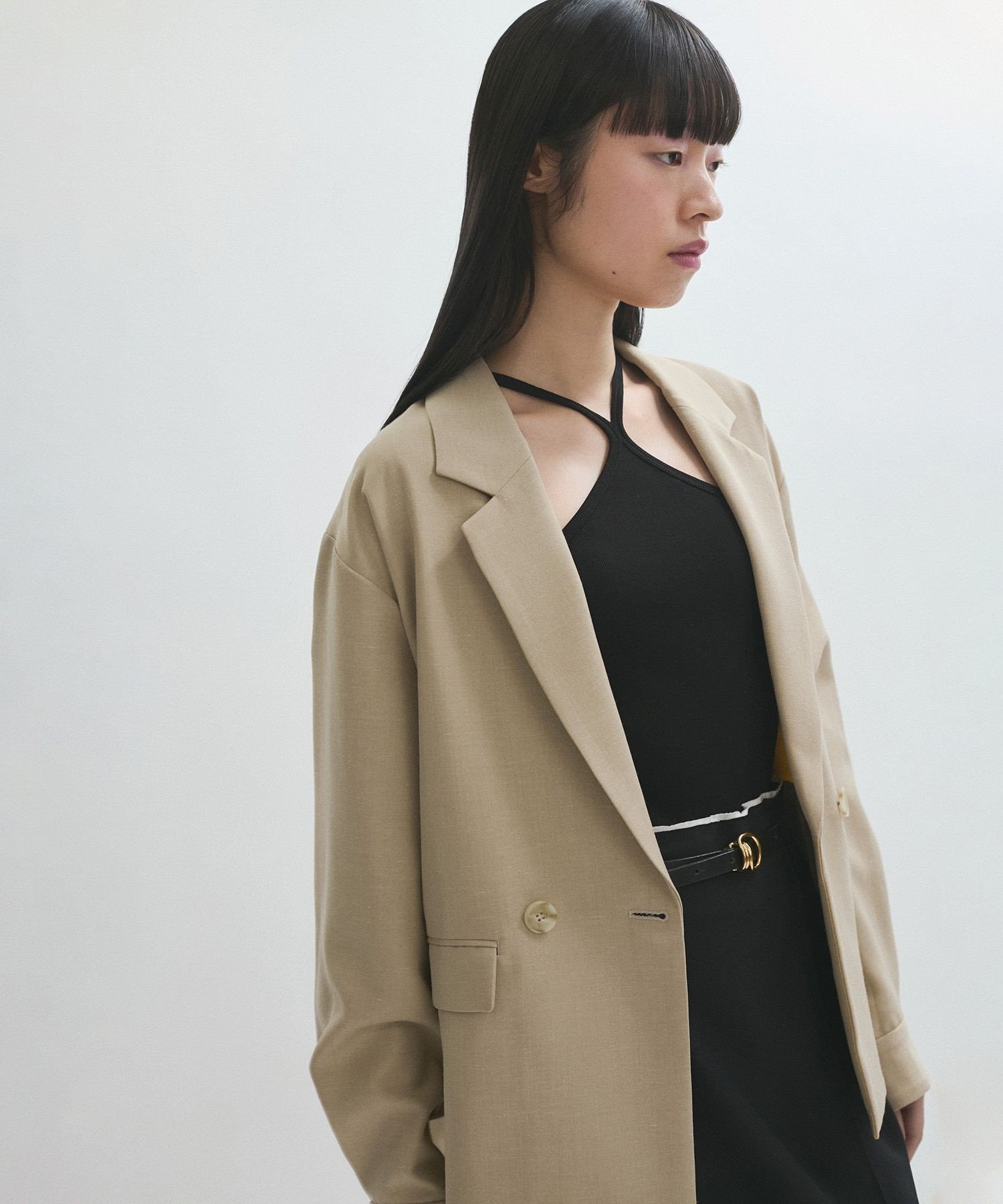 【アダム エ ロペ/ADAM ET ROPE'】の【サステナブル】ドロップショルダージャケット 人気、トレンドファッション・服の通販 founy(ファニー) 　ファッション　Fashion　レディースファッション　WOMEN　アウター　Coat Outerwear　ジャケット　Jackets　インナー　Inner　春　Spring　キャミソール　Camisole　ショルダー　Shoulder　ジャケット　Jacket　スラックス　Slacks　ダブル　Double　デコルテ　Decolletage　デニム　Denim　ドロップ　Drop　フェミニン　Feminine　フォルム　Form　ポケット　Pocket　羽織　Haori　リネン　Linen　リラックス　Relax　S/S・春夏　Ss・Spring/Summer　おすすめ　Recommend　夏　Summer　ビジネス 仕事 通勤　Business　2025年　2025　2025春夏・S/S　Ss,Spring/Summer,2025　 other-1|ID: prp329100004397038 ipo3291000000031991178