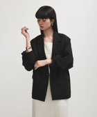【アダム エ ロペ/ADAM ET ROPE'】の【サステナブル】ドロップショルダージャケット ブラック(01)|ID: prp329100004397038 ipo3291000000031991183