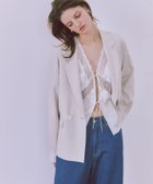 【アダム エ ロペ/ADAM ET ROPE'】の【サステナブル】ドロップショルダージャケット キナリ系(17)|ID: prp329100004397038 ipo3291000000031991184