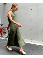 【ジュノア/JUNOAH】のAラインノースリーブマキシ丈ワンピース グリーン|ID: prp329100004397279 ipo3291000000031963465