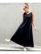 【ジュノア/JUNOAH】のAラインノースリーブマキシ丈ワンピース ブラック|ID: prp329100004397279 ipo3291000000031963471