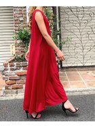 【ジュノア/JUNOAH】のAラインノースリーブマキシ丈ワンピース ワイン|ID: prp329100004397279 ipo3291000000031963475