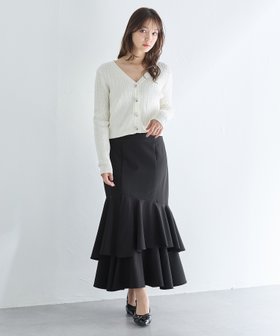 【イング/INGNI】のINGNI/BackレースUPアシメティアードSK 人気、トレンドファッション・服の通販 founy(ファニー) ファッション Fashion レディースファッション WOMEN スカート Skirt アシンメトリー Asymmetry サイドジップ Side Zip スマホ Smartphone ティアード Tiered フィット Fit フリル Frills レース Race ロング Long エレガント 上品 Elegant |ID:prp329100004397338