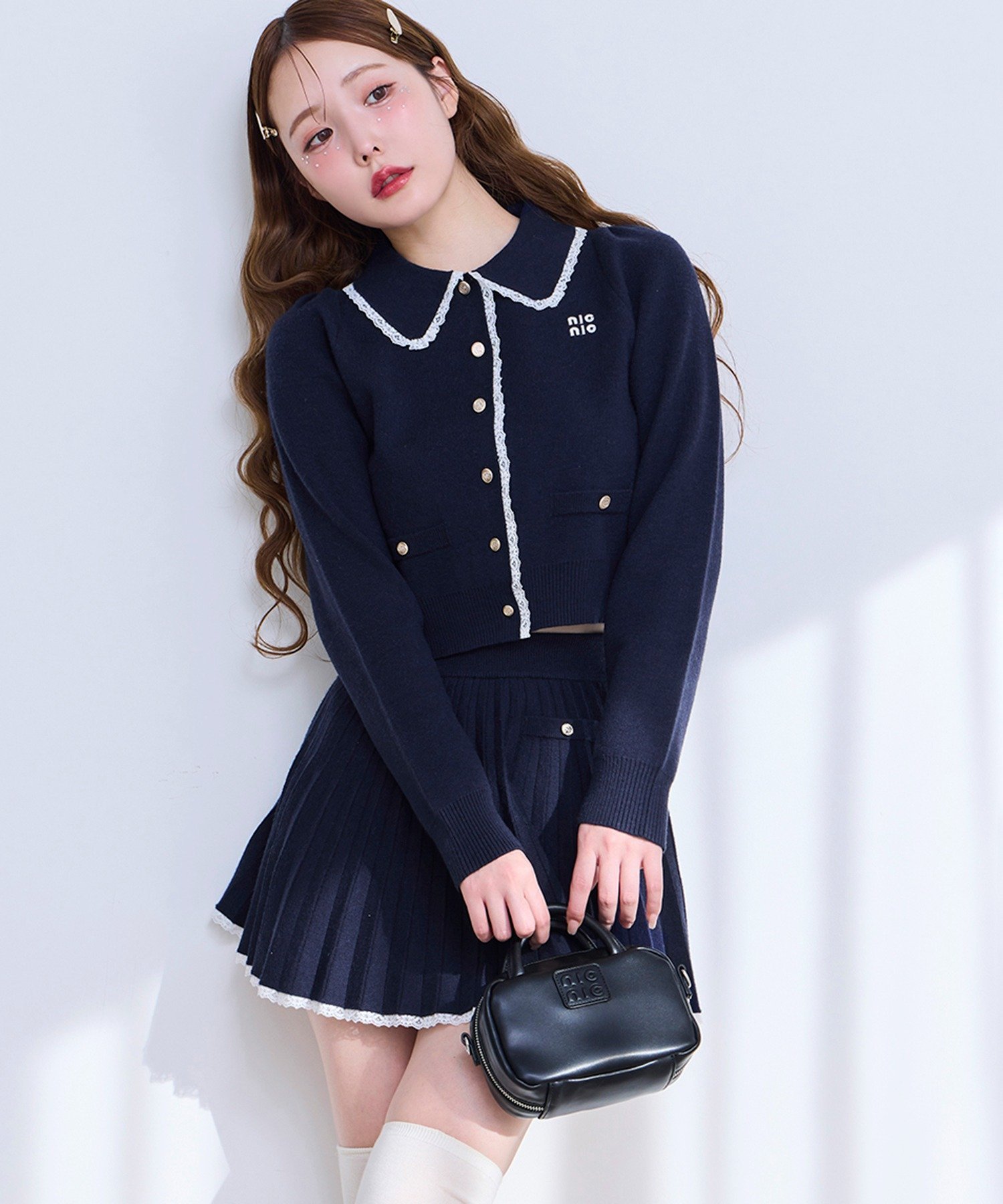 【ナイスクラップ/NICE CLAUP】の【即日発送/再入荷】ロゴ入りニットセットアップ 人気、トレンドファッション・服の通販 founy(ファニー) 　ファッション　Fashion　レディースファッション　WOMEN　トップス・カットソー　Tops/Tshirt　ニット　Knit Tops　おすすめ　Recommend　セットアップ　Set Up　プリーツ　Pleats　ワンポイント　One Point　再入荷　Restock/Back In Stock/Re Arrival　 other-1|ID: prp329100004397642 ipo3291000000031705087
