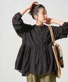 【フリークスストア/FREAK'S STORE】のシアー ボイル フロントボタン ギャザー ブラウス【限定展開】 25SS ブラック|ID: prp329100004398351 ipo3291000000033569799