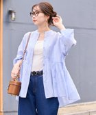 【フリークスストア/FREAK'S STORE】のシアー ボイル フロントボタン ギャザー ブラウス【限定展開】 25SS ブルー|ID: prp329100004398351 ipo3291000000033569805
