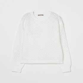 【エリオポール/heliopole】のEYELET CREW NECK 人気、トレンドファッション・服の通販 founy(ファニー) ファッション Fashion レディースファッション WOMEN アイレット Eyelet |ID:prp329100004398609