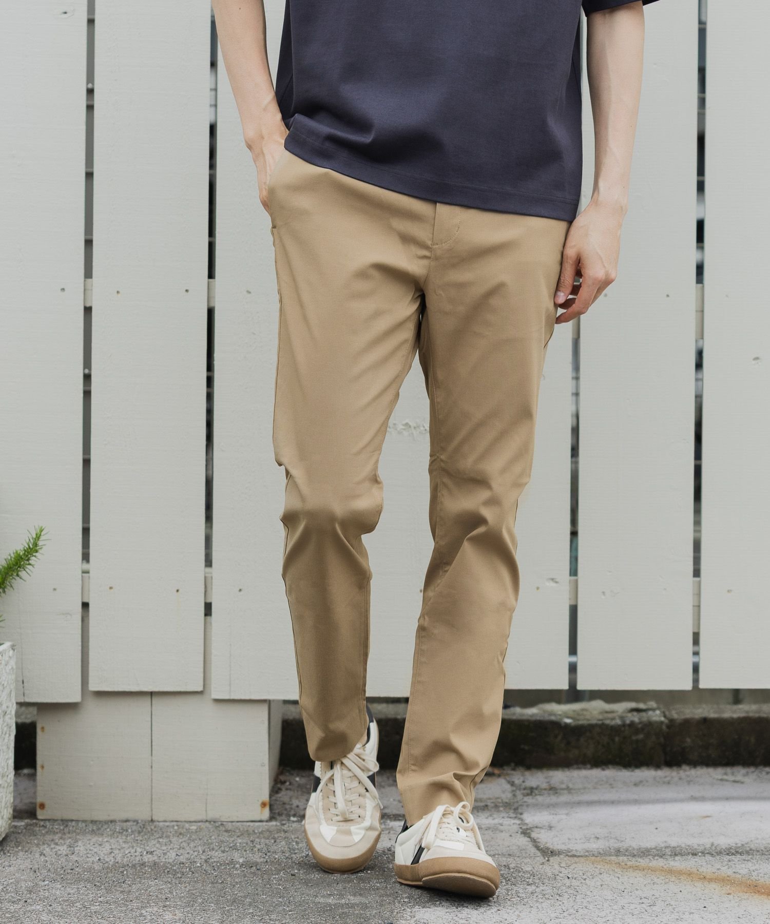 【グローバルワーク/GLOBAL WORK / MEN】のスゴラクストレッチスリムパンツ/975726 インテリア・キッズ・メンズ・レディースファッション・服の通販 founy(ファニー) 　ファッション　Fashion　メンズファッション　Fashion for Men　ボトムス　Bottoms　クッション　Cushion, Throw Pillow　ジャケット　Jacket, Outerwear　ストレッチ　Stretch, Stretchy Fabric　スラックス　Slacks, Dress Pants　スリム　Slim, Slim Fit　フィット　Fit, Slim Fit　ベージュ53|ID: prp329100004399445 ipo3291000000033031652