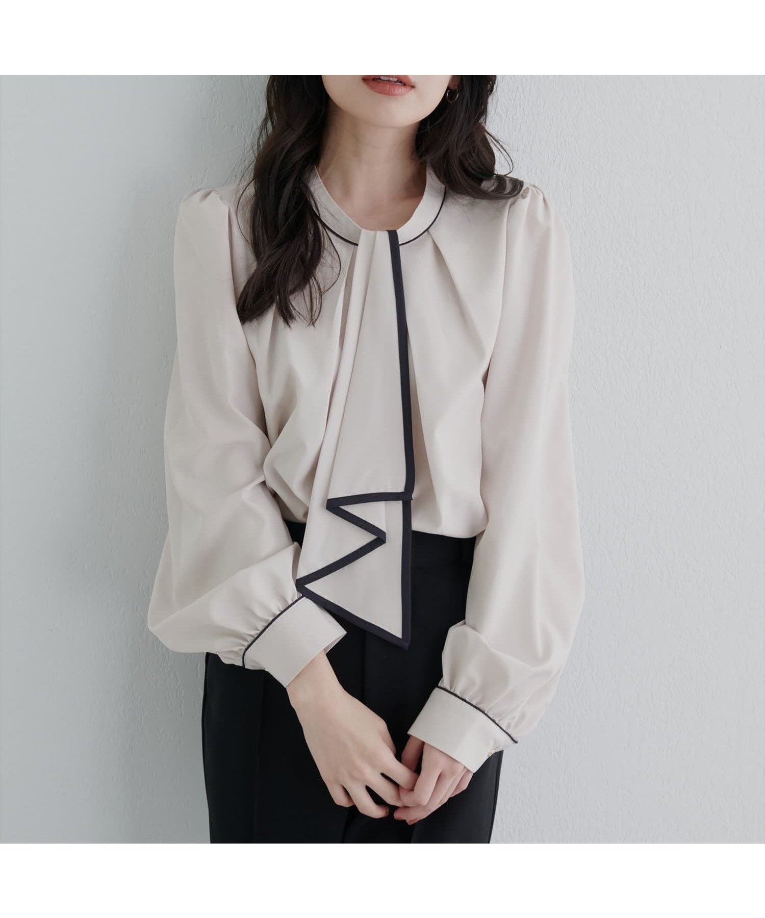 【ナチュラルクチュール/natural couture】の配色ボウタイ2WAYブラウス 人気、トレンドファッション・服の通販 founy(ファニー) 　ファッション　Fashion　レディースファッション　WOMEN　トップス・カットソー　Tops/Tshirt　シャツ/ブラウス　Shirts/Blouses　2025年　2025　2025春夏・S/S　Ss,Spring/Summer,2025　おすすめ　Recommend　カーディガン　Cardigan　シンプル　Simple　ジャケット　Jacket　ダウン　Down　デニム　Denim　ボトム　Bottom　エレガント 上品　Elegant　A/W・秋冬　Aw・Autumn/Winter・Fw・Fall-Winter　 other-1|ID: prp329100004399752 ipo3291000000031621729