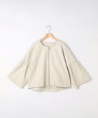 【ノーリーズ/NOLLEY'S】のレザーフリルスリーブレイヤードジャケット キナリ|ID: prp329100004400595 ipo3291000000031992130