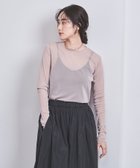 【ユナイテッドアローズ/UNITED ARROWS】のチュール ジャージー カットソー 人気、トレンドファッション・服の通販 founy(ファニー) ファッション Fashion レディースファッション WOMEN トップス・カットソー Tops/Tshirt カットソー Cut and Sewn インナー Inner カットソー Cut And Sew キャミソール Camisole シアー Sheer ジャージー Jersey タンク Tank チュール Tulle バランス Balance thumbnail LT.PINK|ID: prp329100004400618 ipo3291000000030947218