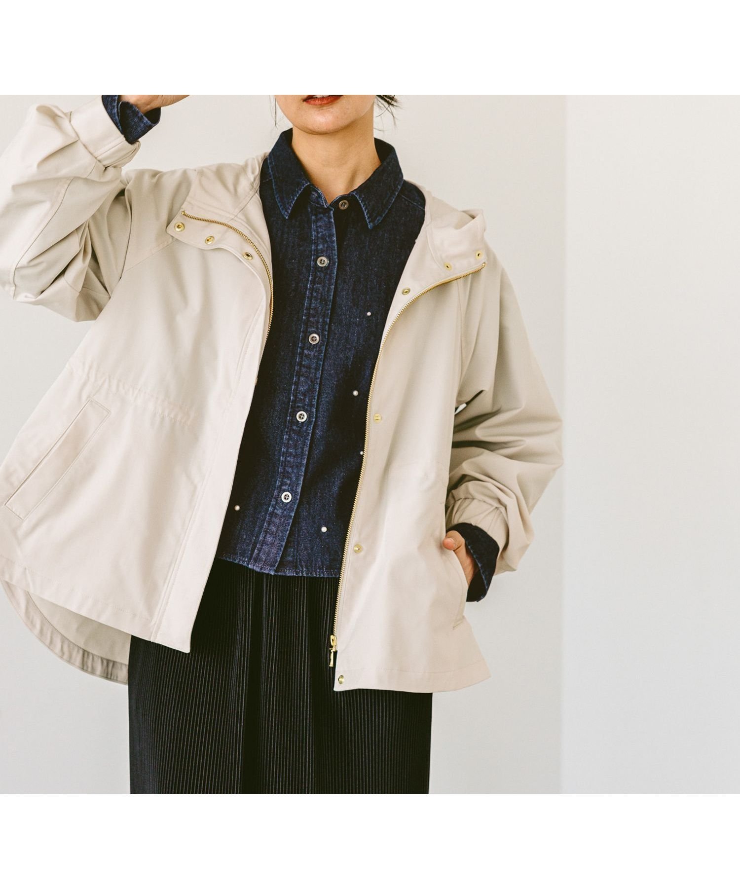 【グローバルワーク/GLOBAL WORK】の撥水軽やかマンパ/243794 インテリア・キッズ・メンズ・レディースファッション・服の通販 founy(ファニー) 　ファッション　Fashion　レディースファッション　Fashion for Women　ブルゾン　Blouson, Bomber Jacket　定番　Standard, Basic Item　春　Spring　アイボリー08|ID: prp329100004400679 ipo3291000000032753128