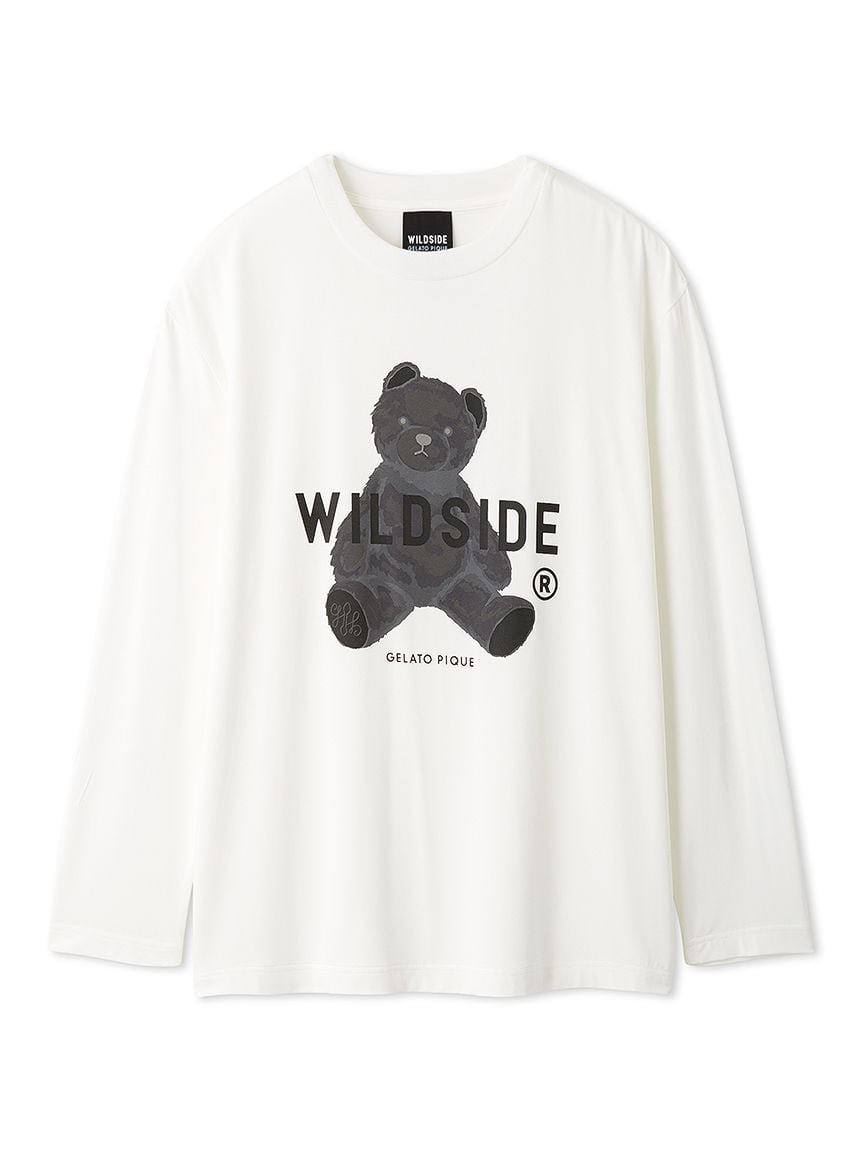 【ジェラート ピケ/gelato pique】の【WILDSIDE】【UNISEX】ベアモチーフロングTシャツ 人気、トレンドファッション・服の通販 founy(ファニー) 　ファッション　Fashion　レディースファッション　WOMEN　トップス・カットソー　Tops/Tshirt　シャツ/ブラウス　Shirts/Blouses　ロング / Tシャツ　T-Shirts　ユニセックス　Unisex　 other-1|ID: prp329100004400701 ipo3291000000030752893