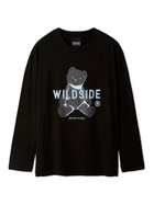 【ジェラート ピケ/gelato pique】の【WILDSIDE】【UNISEX】ベアモチーフロングTシャツ 人気、トレンドファッション・服の通販 founy(ファニー) ファッション Fashion レディースファッション WOMEN トップス・カットソー Tops/Tshirt シャツ/ブラウス Shirts/Blouses ロング / Tシャツ T-Shirts ユニセックス Unisex thumbnail BLK[009]|ID: prp329100004400701 ipo3291000000030752895