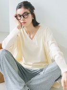 【コカ/COCA】のポリエステルウーリーVネックニット 人気、トレンドファッション・服の通販 founy(ファニー) ファッション Fashion レディースファッション WOMEN トップス・カットソー Tops/Tshirt ニット Knit Tops Vネック V-Neck ポケット Pocket thumbnail Ivory|ID: prp329100004401590 ipo3291000000030756704